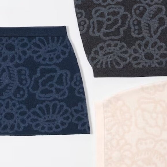 Limited Edition Marimekko Uniqlo - Premium Lambswool Mini Skirt - Picture 7 of 8
